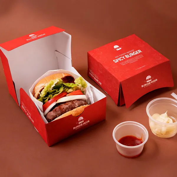 Custom Printed Burger Packaging Boxes