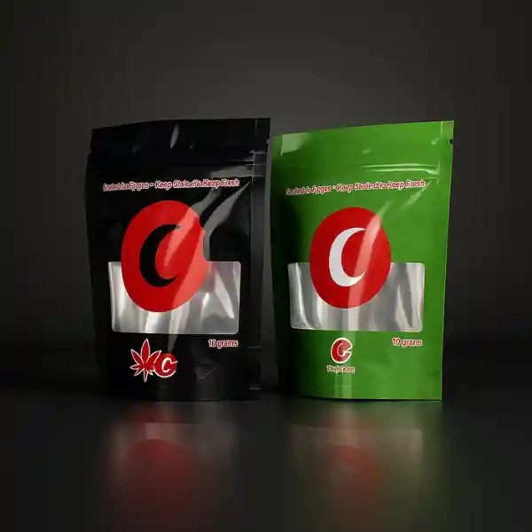 Custom Printed 3.5 x 5 x 2" Mylar Bags (1/8 oz)